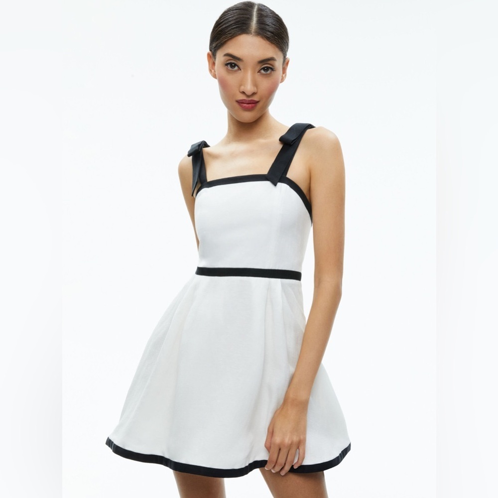 Alice + Olivia Eloisa Tie Shoulder Dress